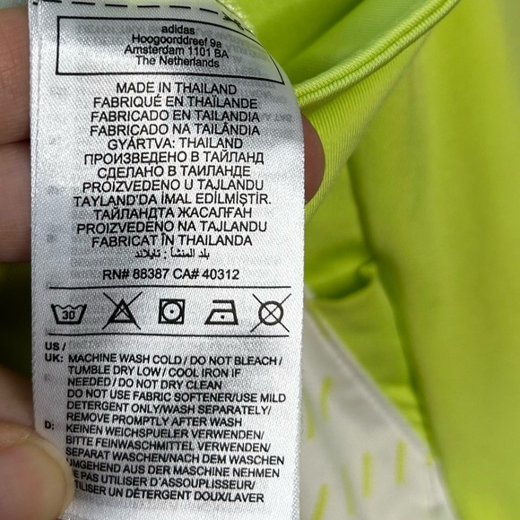 Adidas Athletic Tennis Skort Women's Size Medium Green White Golf Stretch - Picture 6 of 6